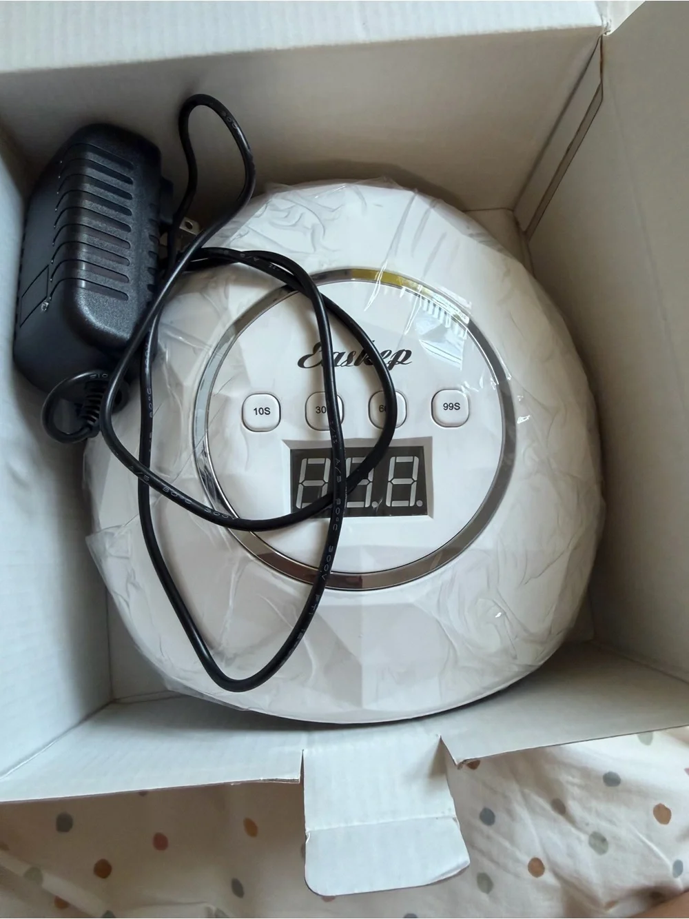 F6 LED/UV Nail Lamp - White Professional Gel Nail Dryer
